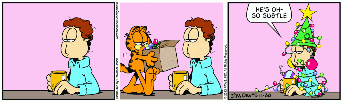 Garfield, November 30, 2012