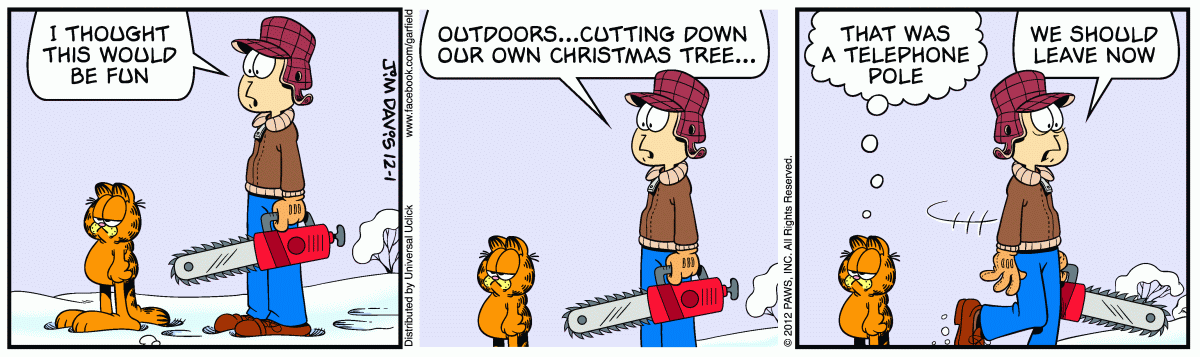 Garfield, December 1, 2012