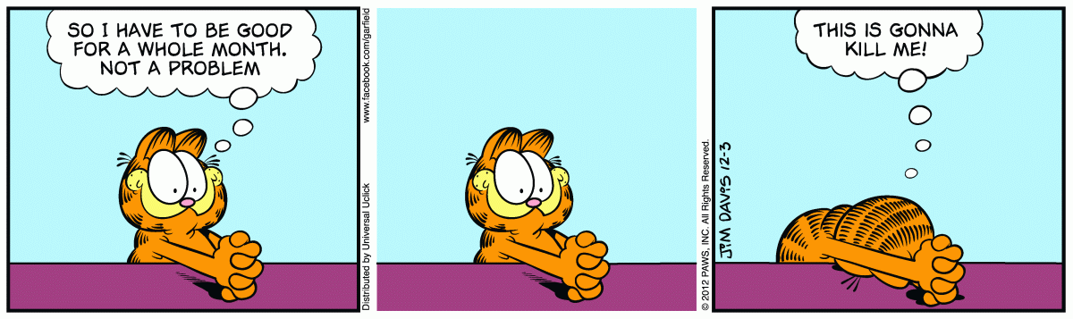 Garfield, December 3, 2012