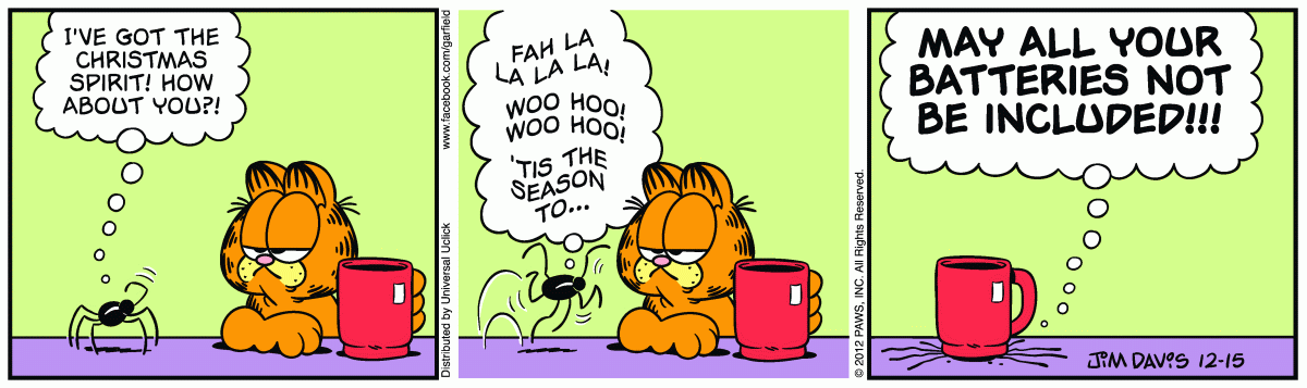 Garfield, December 15, 2012
