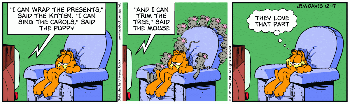 Garfield, December 17, 2012
