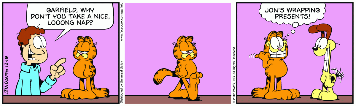 Garfield, December 19, 2012