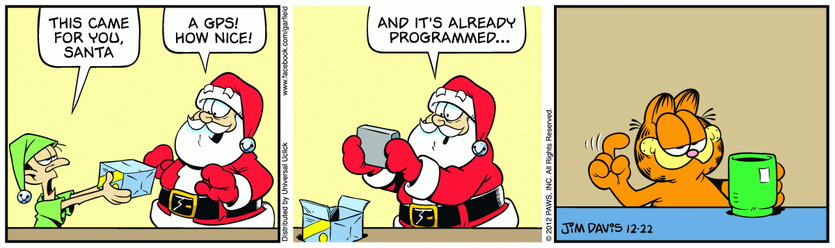 Garfield, December 22, 2012