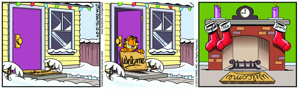 Garfield, December 24, 2012