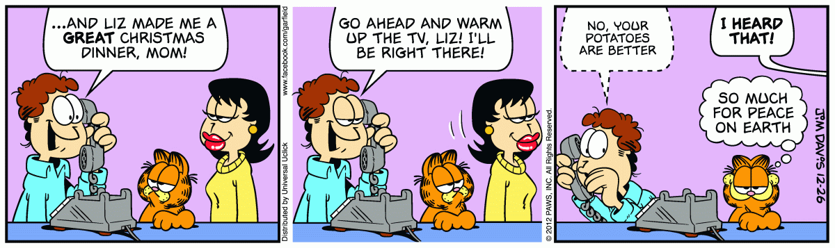 Garfield, December 26, 2012
