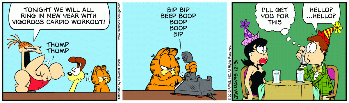 Garfield, December 31, 2012