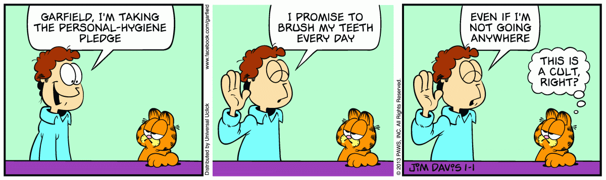 Garfield, January 1, 2013