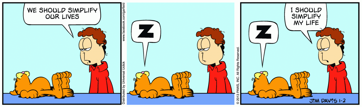 Garfield, January 2, 2013