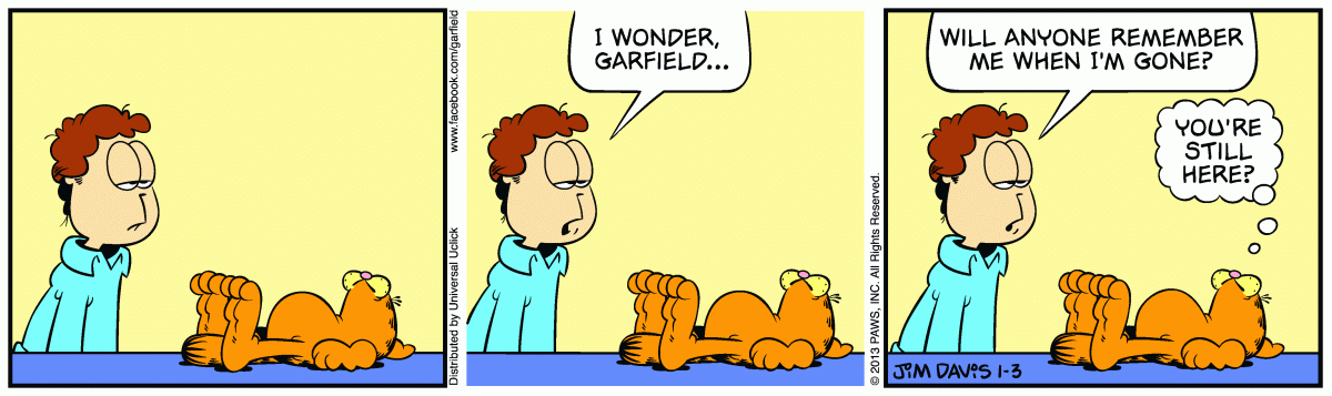 Garfield, January 3, 2013