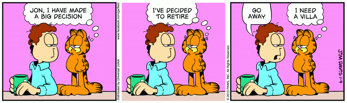Garfield, January 4, 2013