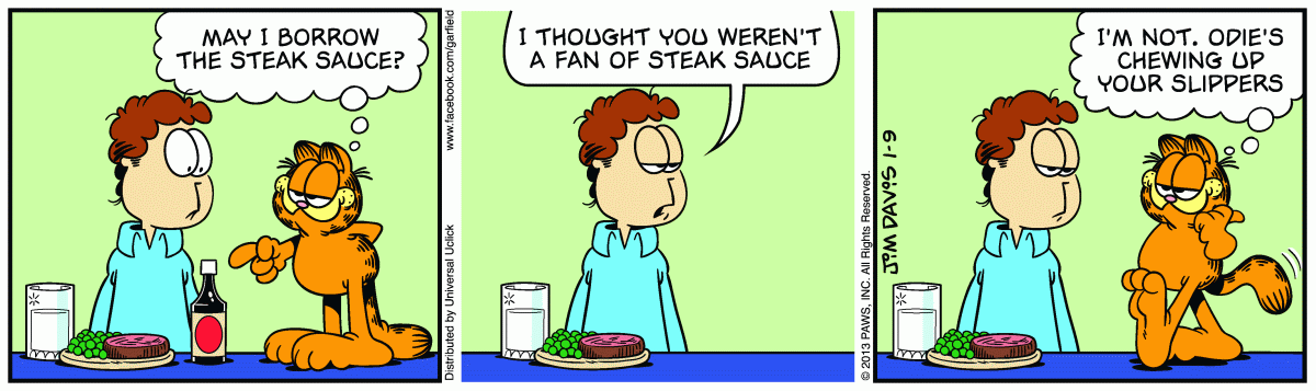 Garfield, January 9, 2013