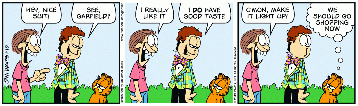 Garfield, January 10, 2013