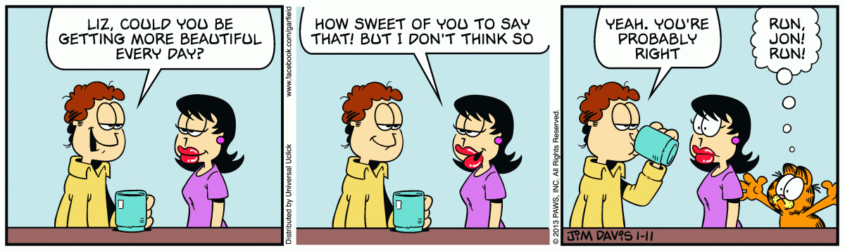 Garfield, January 11, 2013