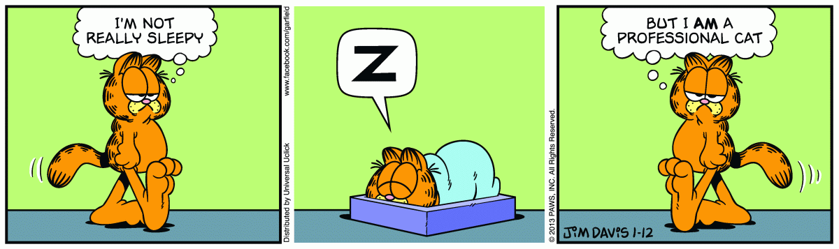 Garfield, January 12, 2013