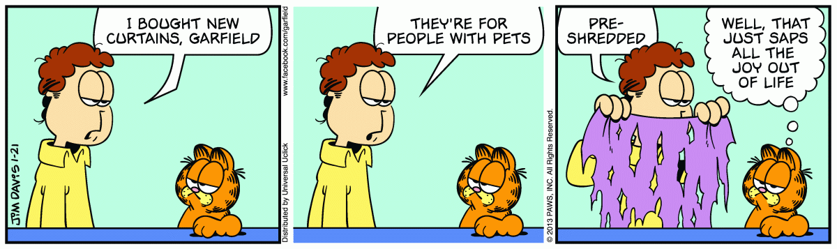 Garfield, January 21, 2013