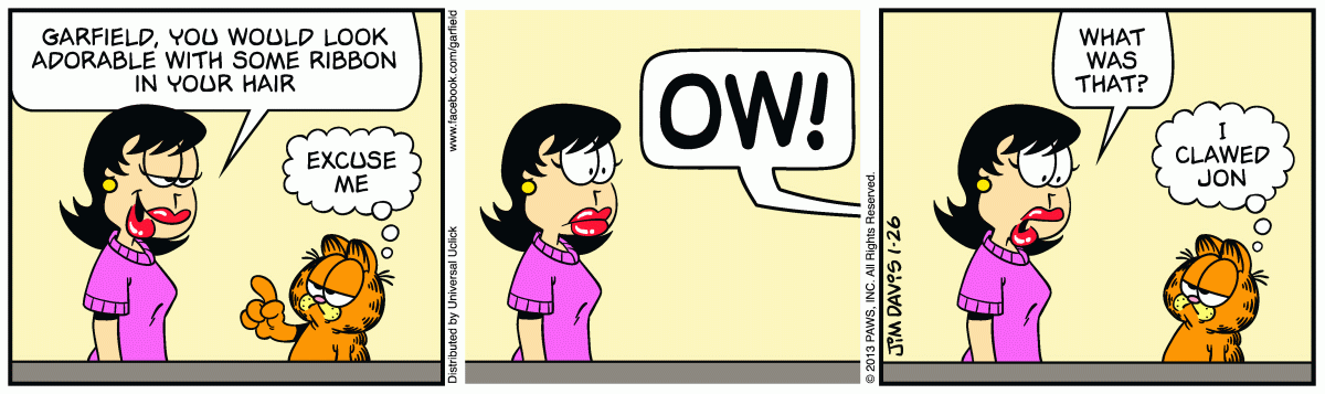 Garfield, January 26, 2013