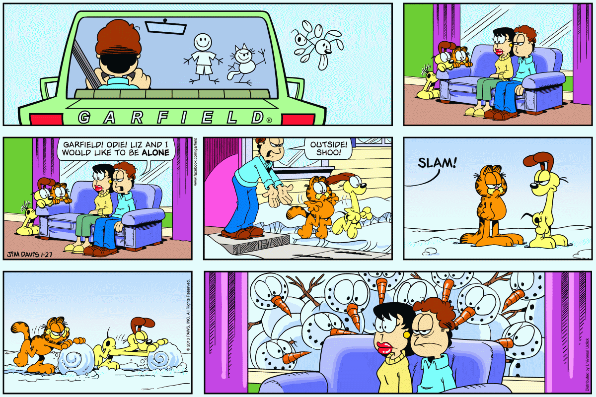 Garfield, January 27, 2013