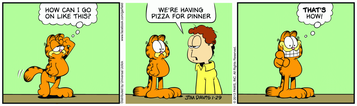Garfield, January 29, 2013