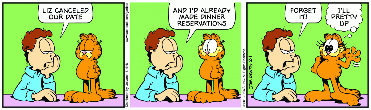Garfield, February 1, 2013