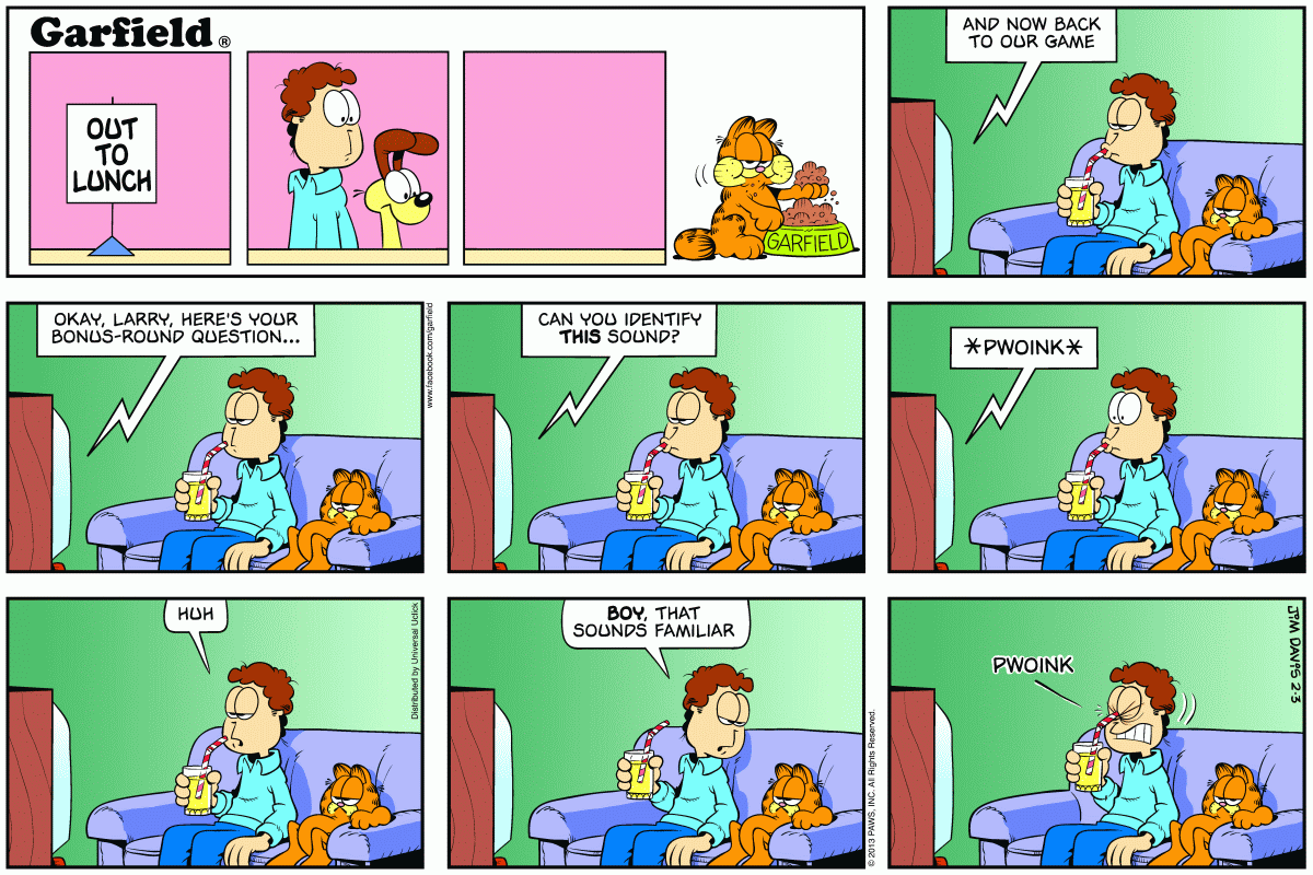 Garfield, February 3, 2013