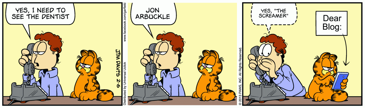 Garfield, February 6, 2013