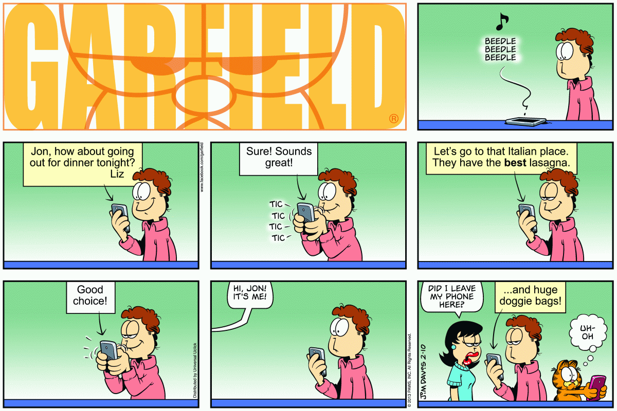 Garfield, February 10, 2013