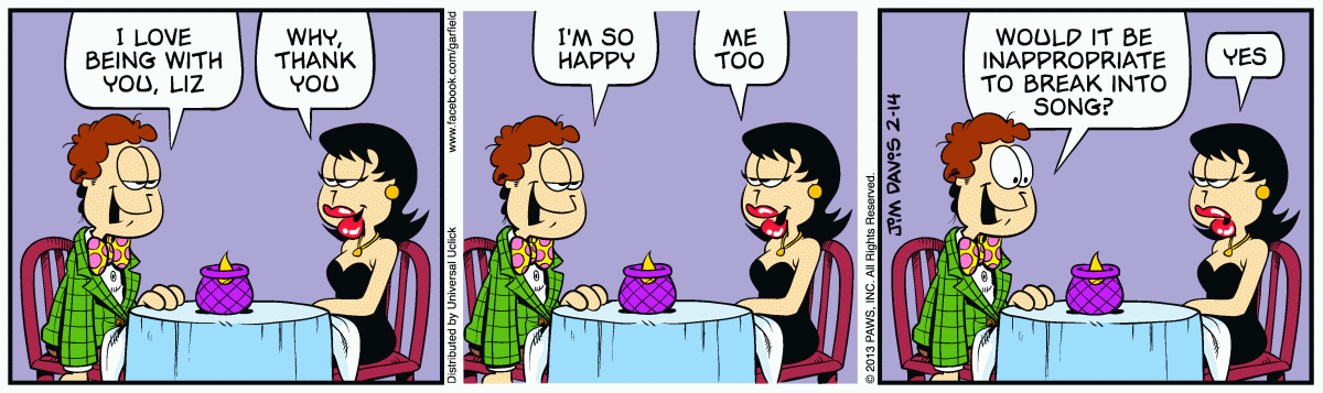 Garfield, February 14, 2013