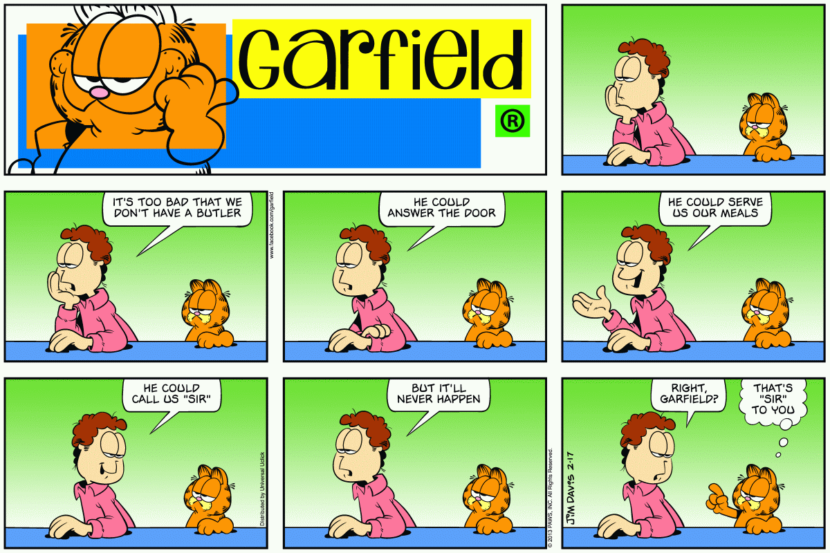 Garfield, February 17, 2013