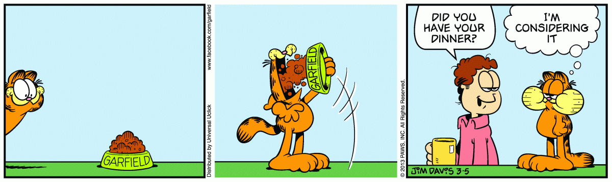 Garfield, March 5, 2013