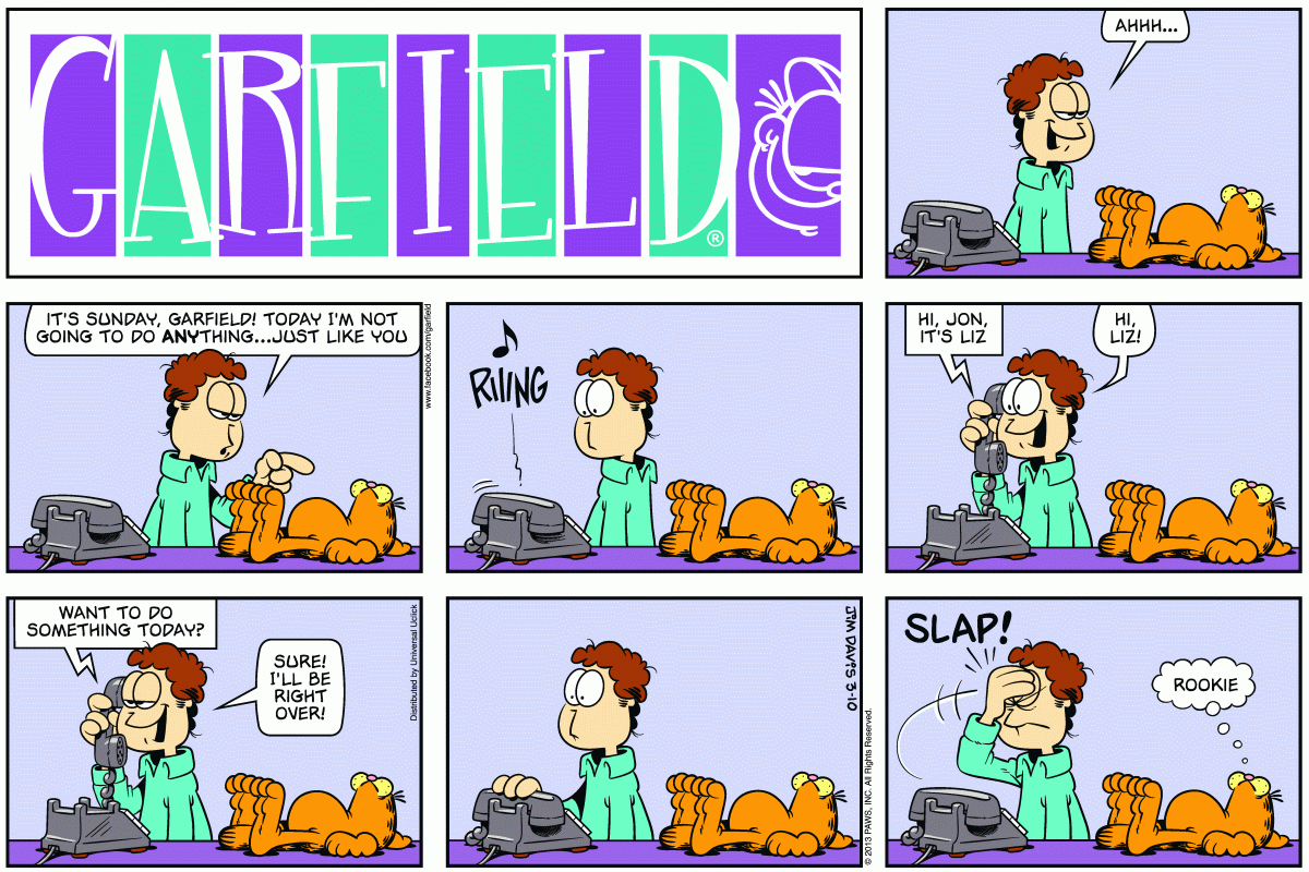 Garfield, March 10, 2013