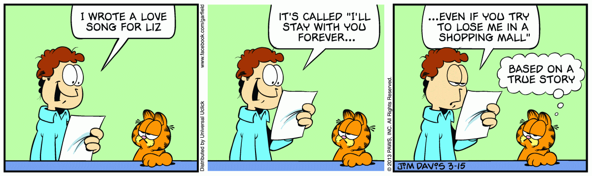 Garfield, March 15, 2013
