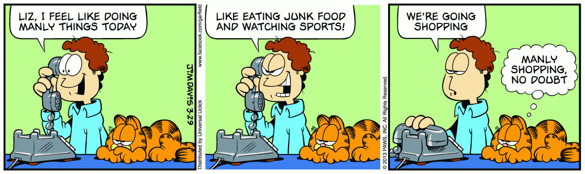 Garfield, March 29, 2013
