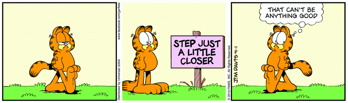 Garfield, April 1, 2013
