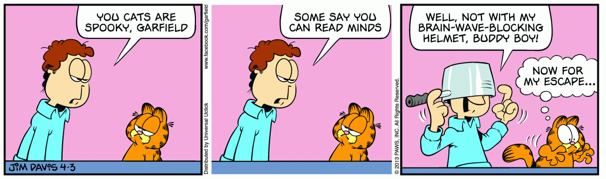 Garfield, April 3, 2013