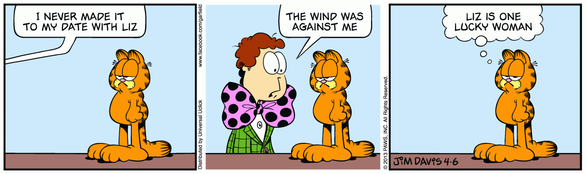 Garfield, April 6, 2013