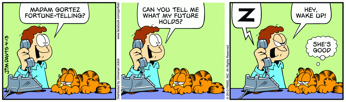 Garfield, April 13, 2013