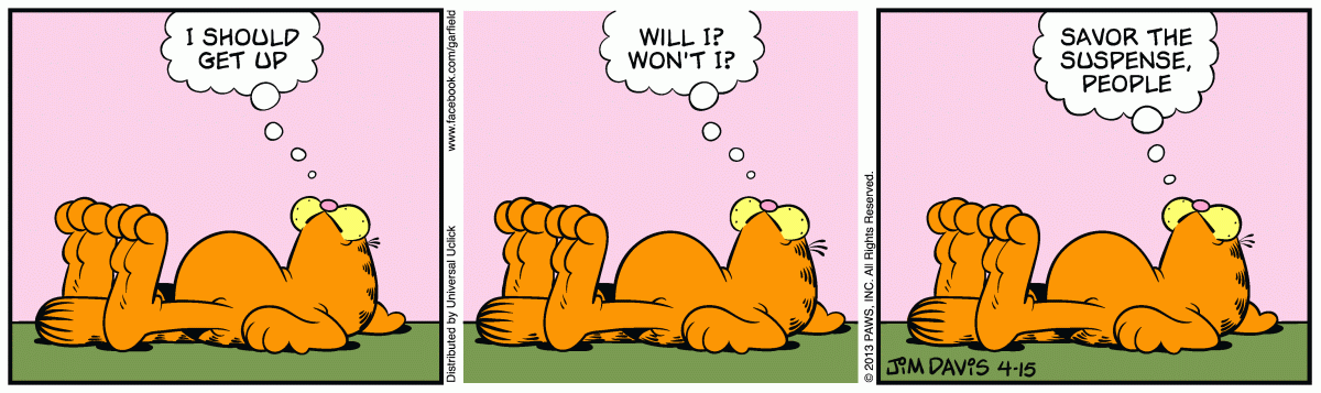 Garfield, April 15, 2013