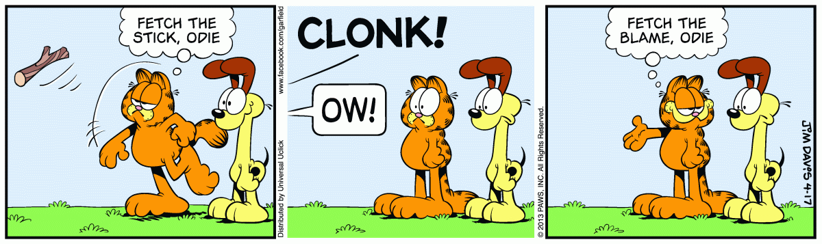 Garfield, April 17, 2013