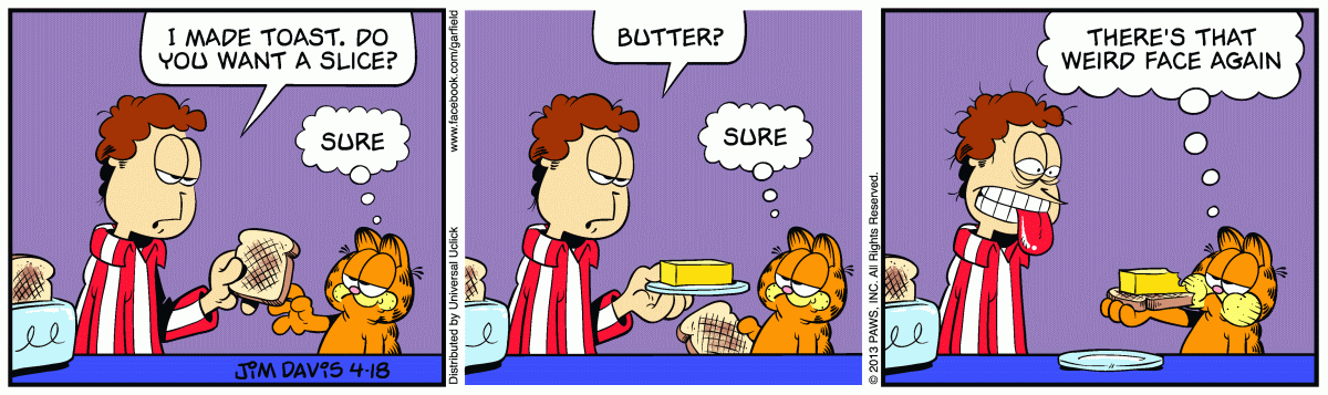 Garfield, April 18, 2013
