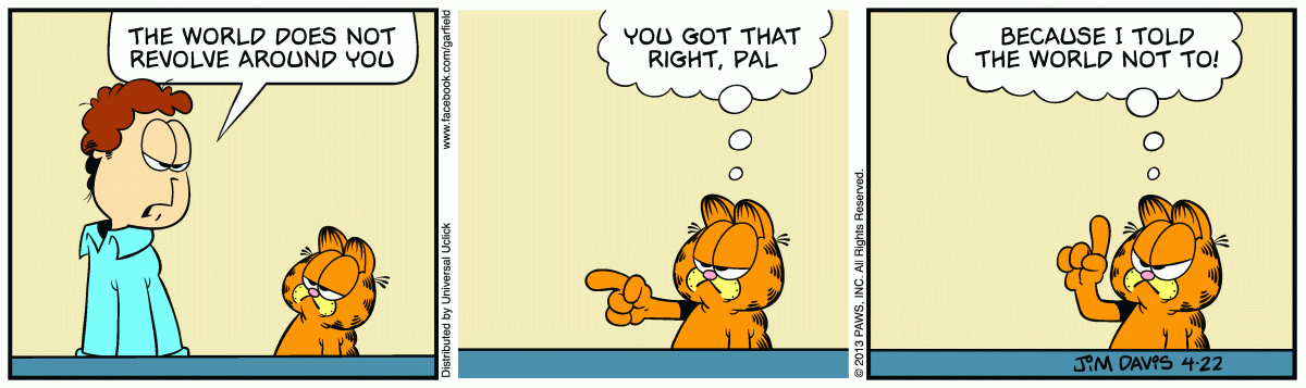 Garfield, April 22, 2013