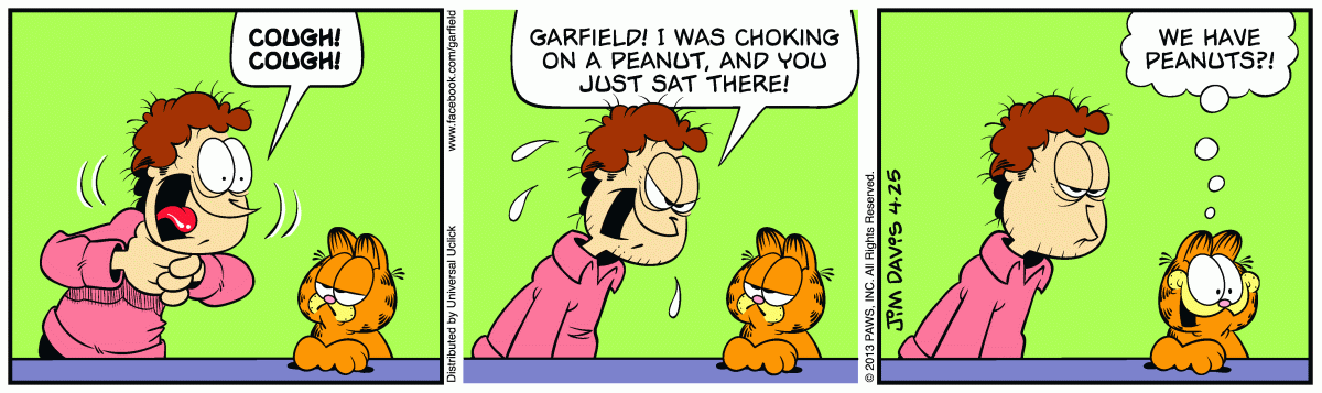 Garfield, April 25, 2013