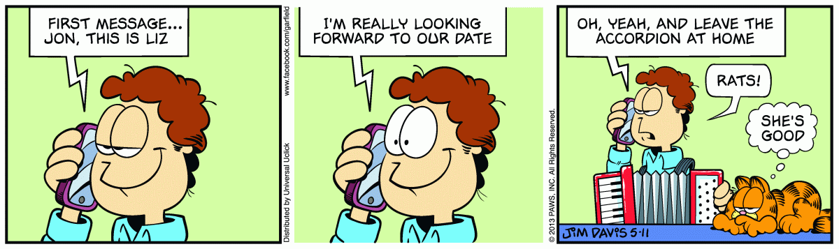 Garfield, May 11, 2013