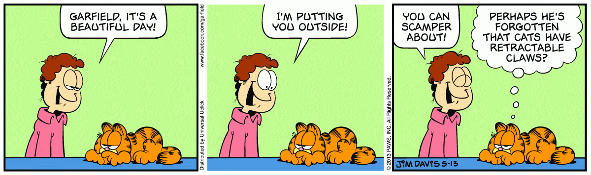 Garfield, May 13, 2013