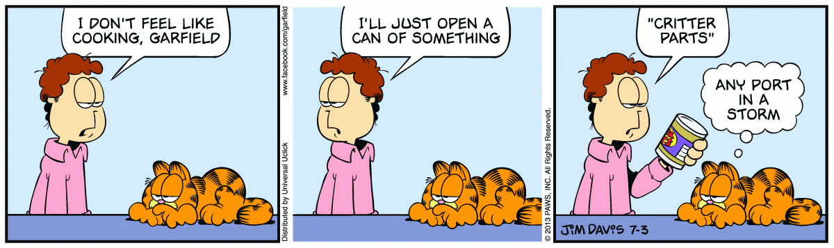 Garfield, July 3, 2013