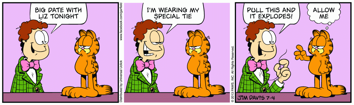 Garfield, July 4, 2013