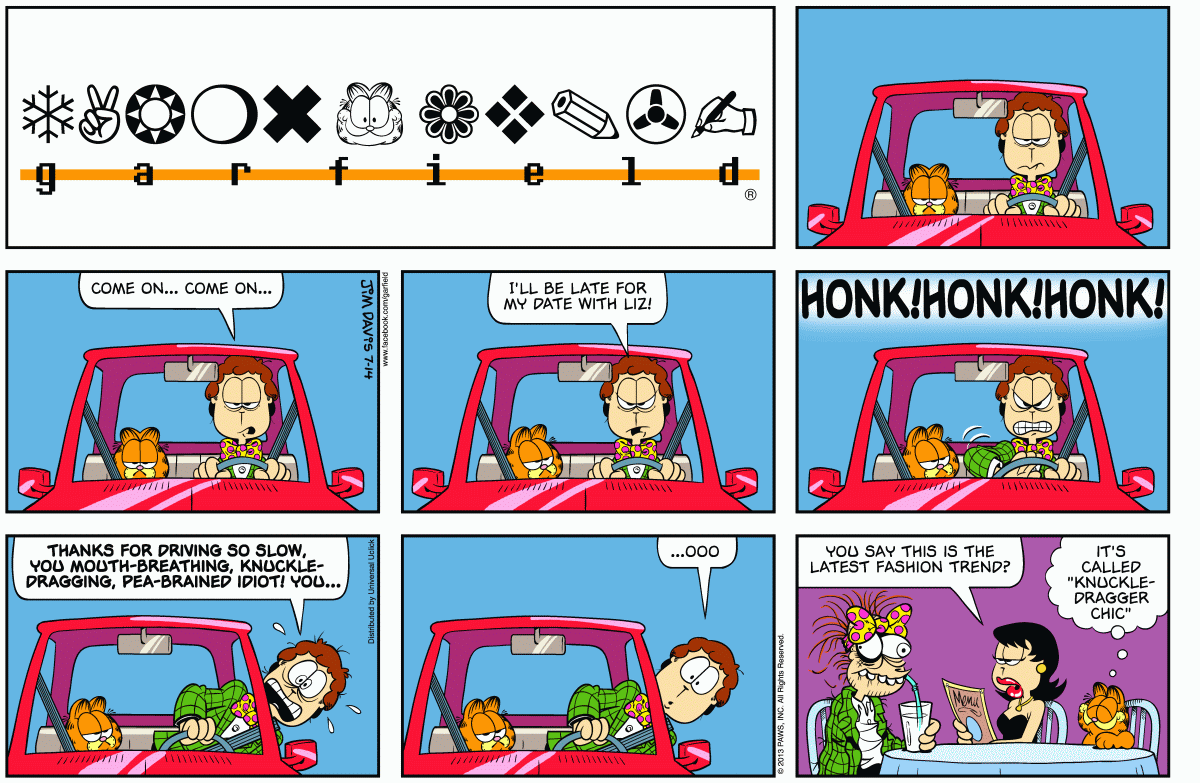 Garfield, July 14, 2013