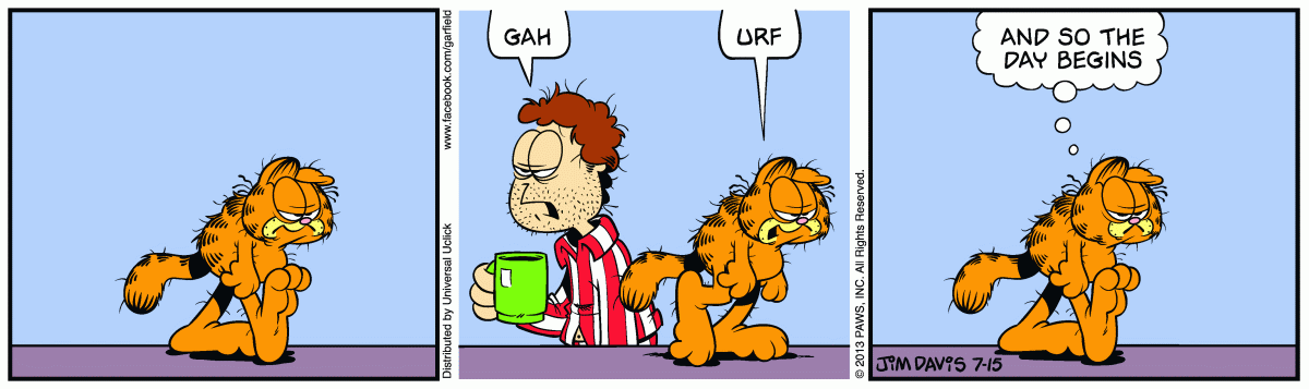 Garfield, July 15, 2013