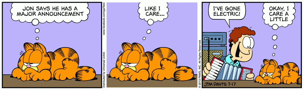 Garfield, July 17, 2013