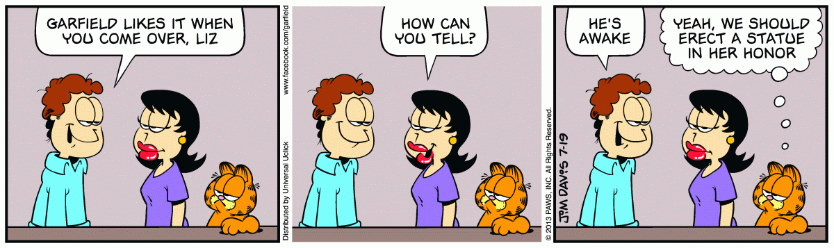 Garfield, July 19, 2013
