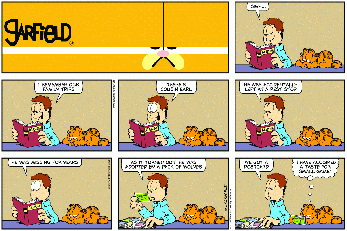 Garfield, July 21, 2013